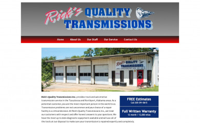 ricksqualitytransmissions.com screenshot