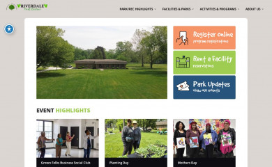 riverdaleparkdistrict.com screenshot