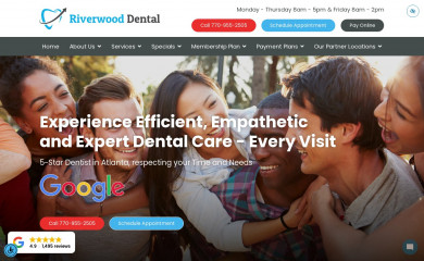 riverwooddental.com screenshot