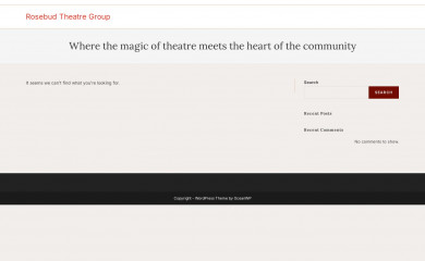 rosebudtheatregroup.org screenshot