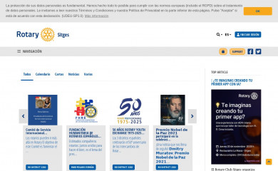 rotaryclubsitges.org screenshot