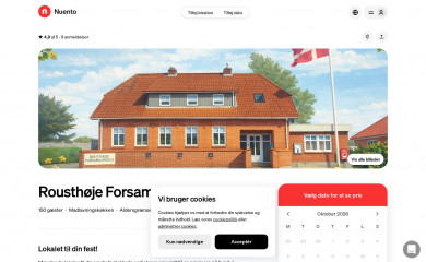 rousthøjeforsamlingshus.dk screenshot