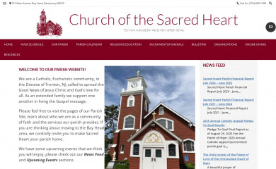 sacredheartbayhead.com screenshot