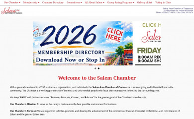 salemohiochamber.org screenshot