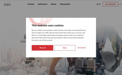 sararakennuttaja.fi screenshot