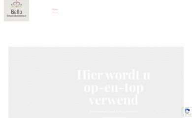 schoonheidsinstituutbello.be screenshot