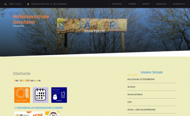 schule-sersheim.de screenshot
