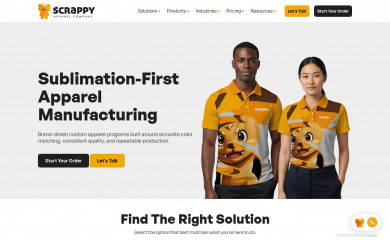 scrappyapparel.com screenshot