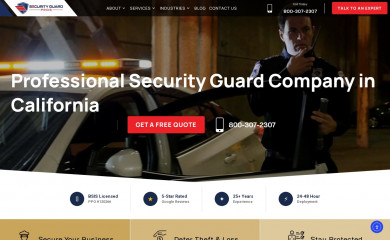 securityguardservice.net screenshot