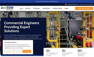 semfacilities.co.uk screenshot
