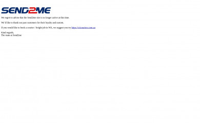 send2me.com.au screenshot