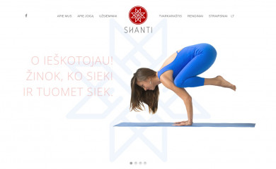 shanti.lt screenshot