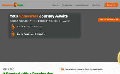 shawarmapressfranchise.com screenshot