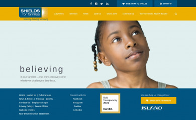 shieldsforfamilies.org screenshot