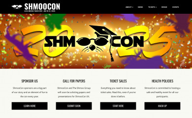 shmoocon.org screenshot