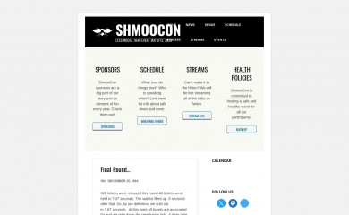 shmoocon.org screenshot