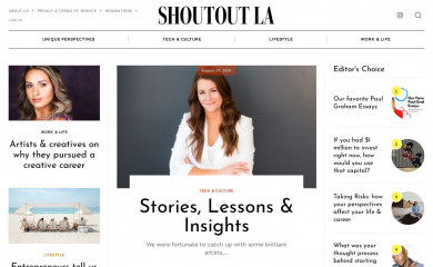 shoutoutla.com screenshot