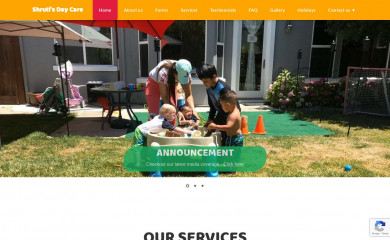 shrutisdaycare.com screenshot