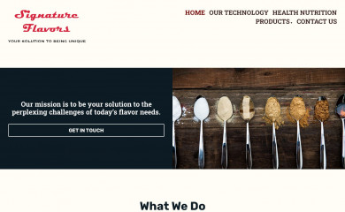 signatureflavors.com screenshot