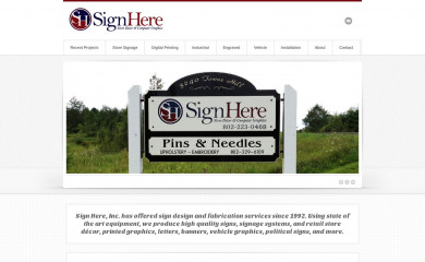 signherevt.com screenshot