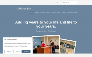 silverstarbrands.com screenshot