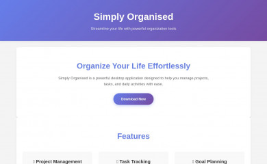 simplyorganised.net screenshot