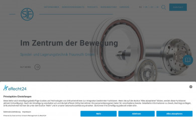 slf-fraureuth.de screenshot