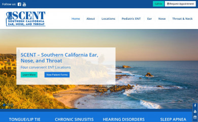 socalearnosethroat.com screenshot