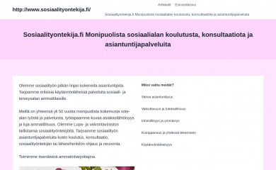 sosiaalityontekija.fi screenshot