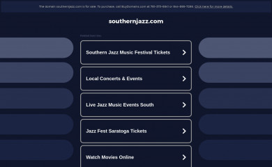 southernjazz.com screenshot