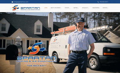 spartanhvac.com screenshot