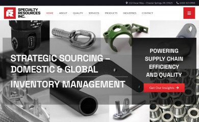 specialtyresources.com screenshot
