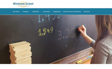 spokanewindsongschool.org screenshot