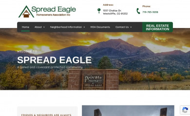 spreadeaglehomes.org screenshot