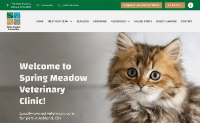 springmeadowvetclinic.com screenshot