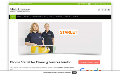 starletcleaning.co.uk screenshot