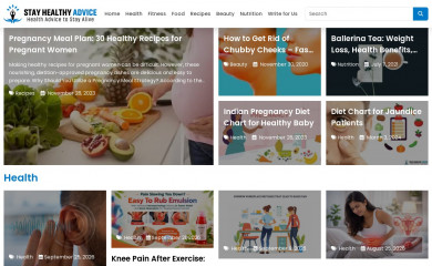 stayhealthyadvice.com screenshot