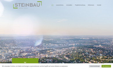 steinbau-wohnen.de screenshot