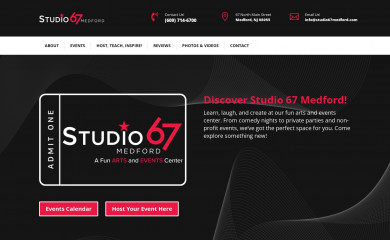 studio67medford.com screenshot