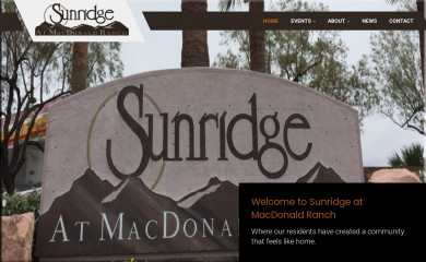 sunridgemacdonaldranch.com screenshot