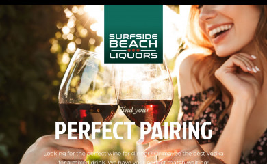 surfsidebeachliquors.com screenshot