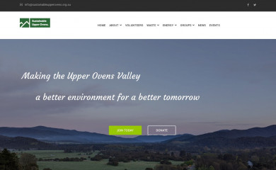 sustainableupperovens.org.au screenshot