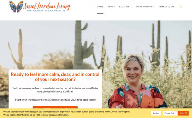 sweetfreedomliving.com screenshot