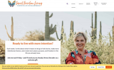 sweetfreedomliving.com screenshot
