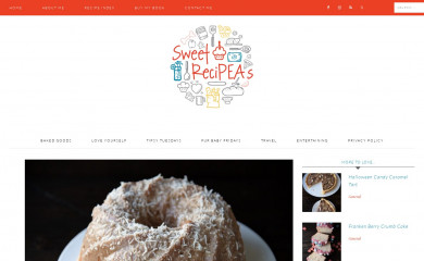 sweetrecipeas.com screenshot