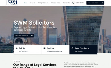 swm-solicitors.co.uk screenshot