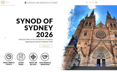 sydneycatholic.org screenshot