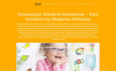 szkolenieanimatorow.pl screenshot