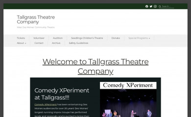 tallgrasstheatre.org screenshot