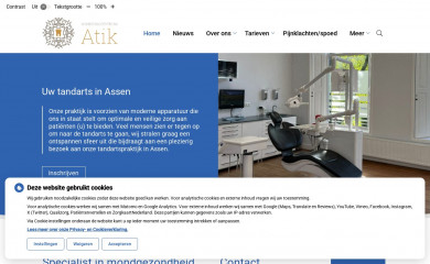 tandarts-atik.nl screenshot